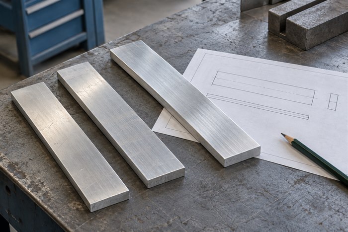 aluminium flat bar sample