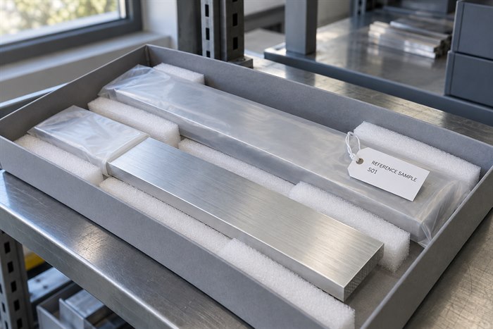 aluminium flat bar reference sample